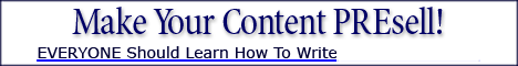 Make Your Contents PREsell! Learn how to write content copy & watch your sales grow!