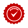 Guaranteed seal with checkmark