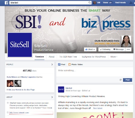 SiteSell Facebook Business Page